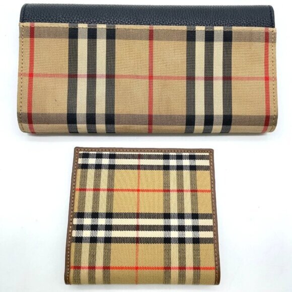 Burberry Brown Nova check Canvas Wallet Set 2 161-051825 - Picture 2 of 16